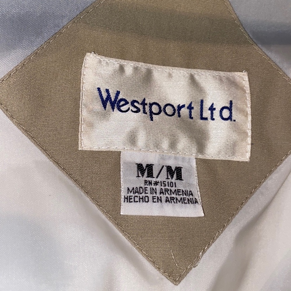 Westport Rain Jacket/Coat Blue & Tan size Med - Picture 11 of 12